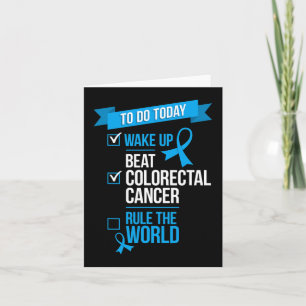 Carte Réveillez-vous vaincre le cancer colorectal Régler