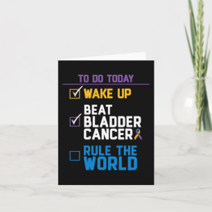 Carte Réveillez-vous vaincre le cancer de la vessie Règl