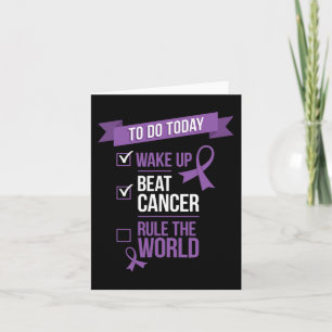 Carte Réveillez-vous vaincre le cancer et juguler le mon
