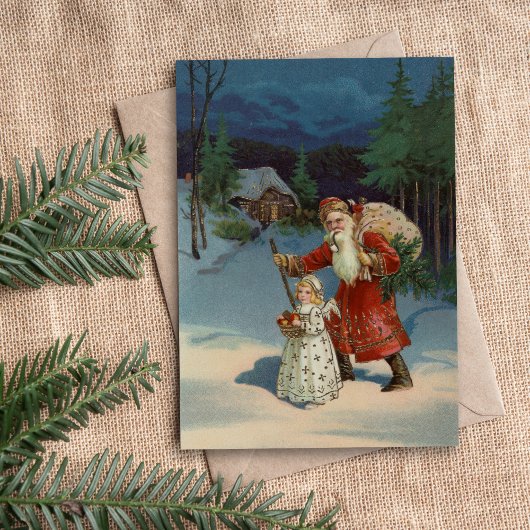 Carte Réveillon de Noël | Vintage