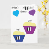 Carte révélation de genre (Fleur jaune)