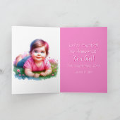 Carte Révélation de genre | Bébée caucasienne à l'intéri (Intérieur)