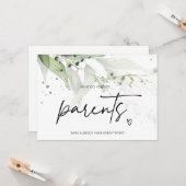 Carte Révélation de grossesse pour les parents Surprise  (Devant/Arrière en situation)