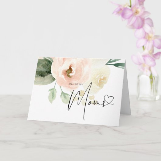 Carte Révélation de la grossesse florale floue (Orchidée)