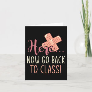 Carte Revenez À La Classe Infirmière Fun School Nurse