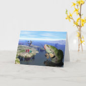 Carte Revenge of the Mutant Bass Greeting Card (Fleur jaune)