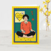 Carte Revenir à Basics_B_Greeting (Fleur jaune)