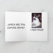 Carte Revenir bientôt (Intérieur)