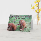 Carte Revenu je t'aime (Fleur jaune)