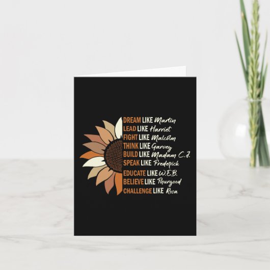 Carte Rêver Comme Martin Plomb Comme Harriet Black Histo (Devant)