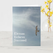 Carte Rêver, Crois, Réussir (Fleur jaune)