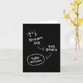 Carte Rêver grand objectif prendre action motivation cit (Fleur jaune)