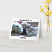 CARTE RÊVER QUE VOUS ÊTES PLUS ÂGÉ QUE MOI=ANNIVERSAIRE (Fleur jaune)