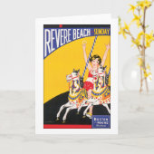 Carte Revere Beach dimanche (Fleur jaune)