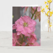 Carte Reverence Rosée – Fleur Rose en Macro Florale (Fleur jaune)