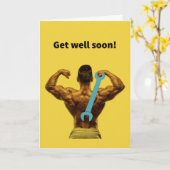 Carte Revers arraché - Bien se tirer (Fleur jaune)