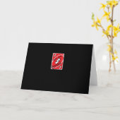 Carte Reverse Card Love You More Funny Playful Style  (Fleur jaune)