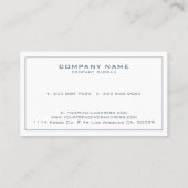 Carte réversible bleue et blanche (Dos)