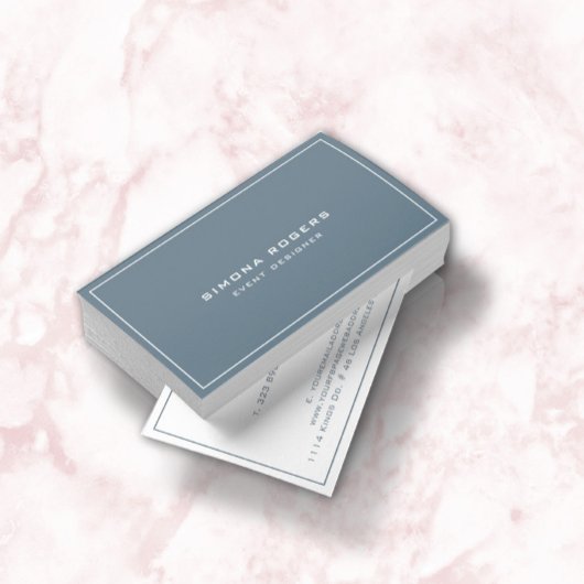 Carte réversible bleue et blanche