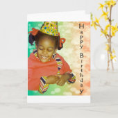 Carte Rêves d'anniversaire (Fleur jaune)