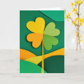 Carte Rêves de trèfle à quatre feuilles (Fleur jaune)
