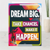 Carte Rêvez grand, prenez des chances (Dos)