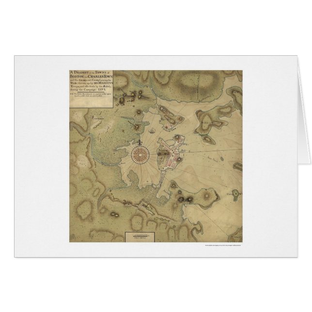 Carte révolutionnaire de guerre - 1775 (Devant horizontal)