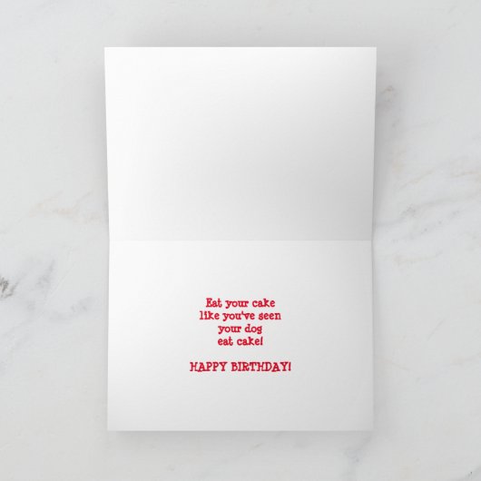 Carte Rex comme Moïse avec des commandes d'anniversaire (Intérieur)