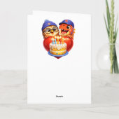 Carte Rex et hoot joyeuses Pâques œuf géant en chocolat  (Dos)