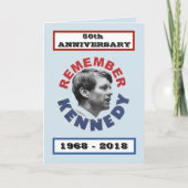 Carte RFK : cinquantième Anniversaire (Devant)