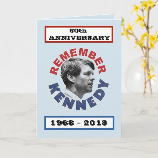 Carte RFK : cinquantième Anniversaire (Fleur jaune)