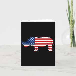 Carte Rhino Lover Rhinoceros Horn Safari Faune Indeme