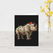 Carte Rhino Père Noël Feux de Noël Lumière Noël Fantasti (Fleur jaune)