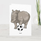 Carte Rhinocéros Soccer (Dos)