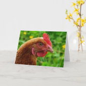 Carte Rhode Island Red Hen (Fleur jaune)
