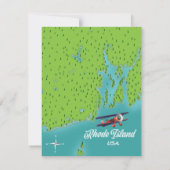 Carte Rhode Island USA (Dos)