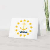 Carte Rhode Islander Flag, Flag of Rhode Island (Devant)