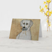 Carte Rhodesian Ridgeback (Fleur jaune)