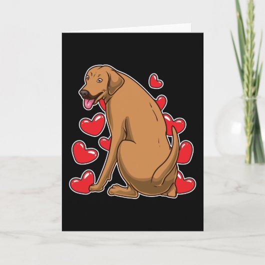 Carte Rhodesian Ridgeback Dog Gift Ida (Devant)