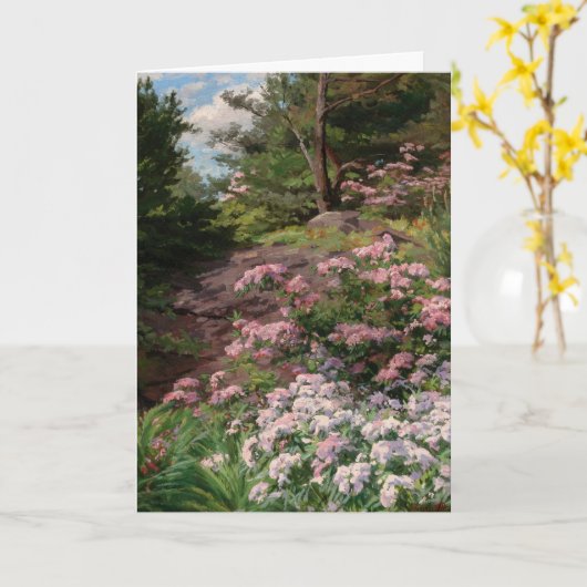Carte Rhododendron rose et blanc | Thomas Allen, Jr. (Fleur jaune)