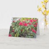 Carte Rhododendron rouge (Fleur jaune)
