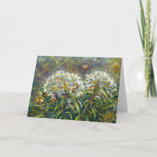 Carte "Rhododendrons et abeille"