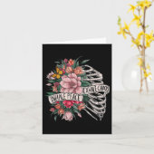 Carte Rib Cage Inhale Peace Exhale Chaos Santé mentale (Fleur jaune)