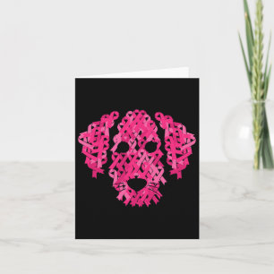 Carte Ribbon Chien Inspiration du cancer du sein G