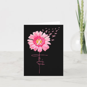 Carte Ribbon Daisy Faith - Mois de sensibilisation au ca