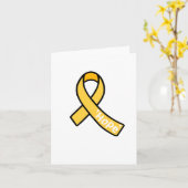 Carte Ribbon de l'endométriose (Fleur jaune)