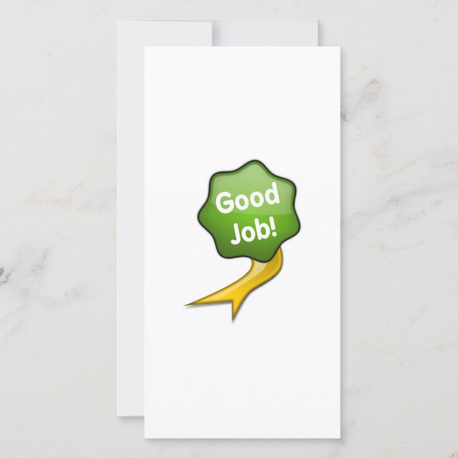 Carte Ribbon emploi vert (Devant)