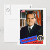Carte Richard Nixon de baseball (Devant / Derrière)