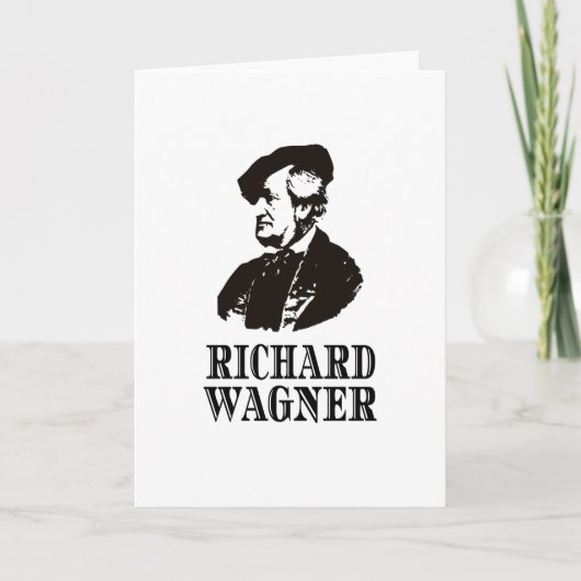 Carte Richard Wagner Compositeur classique de musique cl (Devant)