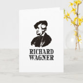 Carte Richard Wagner Compositeur classique de musique cl (Fleur jaune)